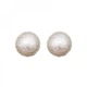 Серьги с жемчугом "Round Pearl", гвоздики - изображение 1