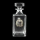 Сет для віскі Boss Crystal «Козак» графин з козаком, 4 склянки з платиною, накладки срібло та золото - зображення 3