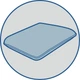 Подушка 41,5x24x11см ортопедична з ефектом пам'яті Latex Classic S Olvi біла J2513 гіпоалергенна - зображення 5