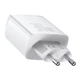 Сетевое зарядное устройство BaseusCompact Quick Charger 2+C на 30W (CCXJ-E02) White - изображение 4