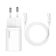 Сетевое зарядное устройство Baseus Super Si Quick Charger 1C на 25W with cable (TZCCSUP-L02) White - изображение 1