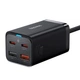 Мережевий зарядний пристрій Baseus GaN3 Pro Desktop Fast Charger 2C+2U на 65W (CCGP040101) Black - зображення 1