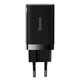 Сетевое зарядное устройство Baseus Super Si Pro Quick Charger C+U 30W (CCSUPP-E01) Black - изображение 4