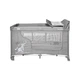 Ліжко-манеж Lorelli Moonlight 2 Layers Grey Fun (Сірий) - зображення 3