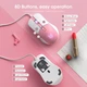 Ігрова комп'ютерна миша провідна ONIKUMA CW916 RGB підсвічування white-pink - зображення 8