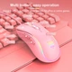 Игровая компьютерная мышь проводная ONIKUMA CW907 RGB подсветка pink - изображение 9