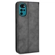 Чехол-книжка Deexe Retro Style для Motorola Moto G22 - Black - изображение 3