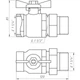 Кран шаровый прямой с американкой ARCO 1 1/4" SENA 154106 - изображение 4