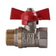 Кран кульовий прямий WATER VALVE 1/2" із зовнішнім-внутрішнім різьбленням КБ NV-V Q002 - зображення 4