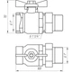 Кран шаровой прямой с американкой ARCO 1″ SENA 154105, Кран шаровой прямой - изображение 2