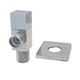 Кран напівоборотний кутовий Solomon 1/2"х3/4" CUBE 7078 - зображення 4