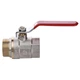 Кран шаровый прямой PROFESSIONAL 1 1/2" с наружной-внутренней резьбой КР PN40 QP152 - изображение 1