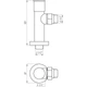 Краны вентильные угловые с американкой Solomon LUX 1/2" chrom 7777 (2шт. комплект) - изображение 7