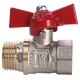 Кран кульовий прямий WATER VALVE 1/2" із зовнішнім-внутрішнім різьбленням КБ NV-V Q002 - зображення 3