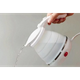 Дорожный чайник силиконовый складной дисковый маленький Kettle Белый - изображение 7