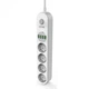 Сетевой фильтр-удлинитель Ldnio SE4432 (4 розетки, 4USB, 2м, 2500W, евро вилка, 3.4A, Сечение 3х0,75мм) - Белый - изображение 2