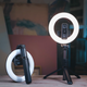Монопод с кольцевой лампой 16 см (трипод, c bluetooth) L07 - зображення 9