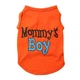 Футболка для собак и кошек Mommys Boy Orange XS - изображение 1