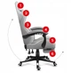 Ігрове крісло HUZARO Force 4.7 White Mesh Оббивка тканина Білий - зображення 12