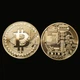 Сувенирная монета Биткоин. Подарочный Bitcoin! Faddare золотистый - изображение 1