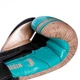 Рукавички боксерські шкіряні VENUM Shield Pro VL-1998 10-14 унцій бірюзовий-золотий-чорний - зображення 4