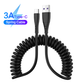 Кабель Spring Car USB на Type-C / USB-C (black) - изображение 1