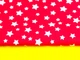 Ткань хлопок Let's make отрез 30х40 см белые звездочки на красном (310676859) - изображение 1