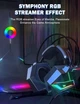 Ігрові навушники з мікрофоном і LED RGB підсвічуванням ONIKUMA X20 USB 7.1 геймерські Black - зображення 7