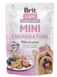 Вологий корм Brit Care Mini для собак, з філе курки та тунця в соусі, 85 г (1111162667) - изображение 1