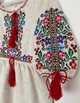 Вишита сукня для дівчинки Olana Валентина міні льон сірий 110 - изображение 5