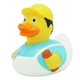 Утка Строитель FunnyDucks резиновая L1941 - изображение 1