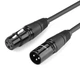 Аудіо кабель UGREEN AV130 Cannon Male to Female Microphone Extension Audio Cable 3m (Black) (20711) - зображення 1