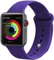 Ремінець UWatch Silicone Strap for Apple Watch 42/44 mm Deep Purple - зображення 3