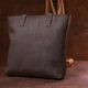 Сумка шопер жіноча шкіряна Shvigel leather-16363 Коричнева - изображение 6