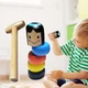 Магический деревянный человечек Дарума для фокусов Unbreakable Wooden Man Daruma (разноцветный) - изображение 7