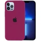 Чехол Silicone Case Full Protective (AA) для Apple iPhone 13 Pro (6.1") Бордовый / Maroon Без бренда - изображение 4