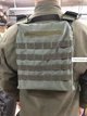 Плитоноска тактическая стропы MOLLE ткань Cordura 1000 зеленая - изображение 3