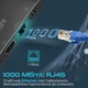 USB-C хаб 6-в-1 Promate MediaHub-C6 HDMI/VGA/USB-C PD/USB-C/USB-A 3.0/RJ45 Black (mediahub-c6.black) - зображення 6