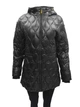 Жіночий пуховик NWT Donna Karan NY з високим блиском, чорний, розмір S - изображение 1