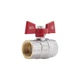 Кран шаровой SD Plus 3/4" ВР для воды (бабочка) SD602NW20PN40 - изображение 1