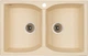 Кухонная мойка гранит GRANADO Cordoba ivory (1204) + сифон двойной для кухонной мойки Nova - изображение 1