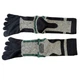 Шкарпетки з пальцями Cross Five Fingers Shu 42-44 чорний з принтом - зображення 4