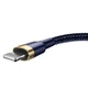 USB кабель Lightning разъем для iPhone BASEUS cafule (1.5A, 2M). Blue-Gold - изображение 3