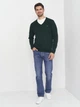 Пуловер GANT Extrafine Lambswool V-Neck 8010520 Tartan Green 3XL - изображение 4