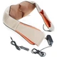 Массажер роликовый для шеи и спины Massager of Neck Kneading с инфракрасным прогревом original - изображение 7