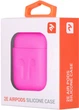 Чехол 2Е для Apple AirPods Pure Color Silicone Imprint 1.5 мм Fuchsia (2E-AIR-PODS-IBSI-1.5-FK) - изображение 3