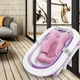 Матрасик для купания с ремнями безопасности для детской ванной Baby Bath Pillow 2 розовый (GS-63672) - изображение 7
