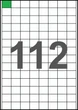 25×21,2мм Самоклеящаяся бумага А4, 112 Этикеток на листе, Упаковка 100 листов - изображение 1
