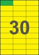 70×29,7мм ЖЕЛТАЯ Самоклеящаяся бумага А4, 30 Этикеток на листе, Упаковка 100 листов - изображение 1