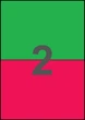 210×148,5мм МАЛИНОВАЯ Самоклеящаяся бумага А4, 2 Этикетки на листе, Упаковка 100 листов - изображение 1